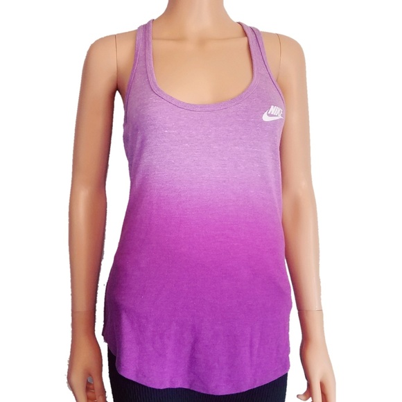 Nike Tops - NIKE Vintage Series Purple Ombré Racer tank Top Small
